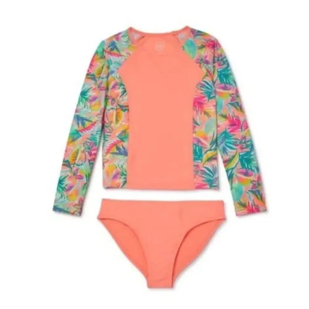 Lot of six swimsuits Justice  Wonder Nation & Almost Famous cover-up 10-12 years
